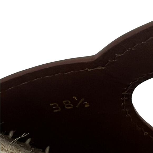 Gucci Carlos Interlocking GG Cut Out Slide Espadrille Sandals in Brown - Picture 14 of 16